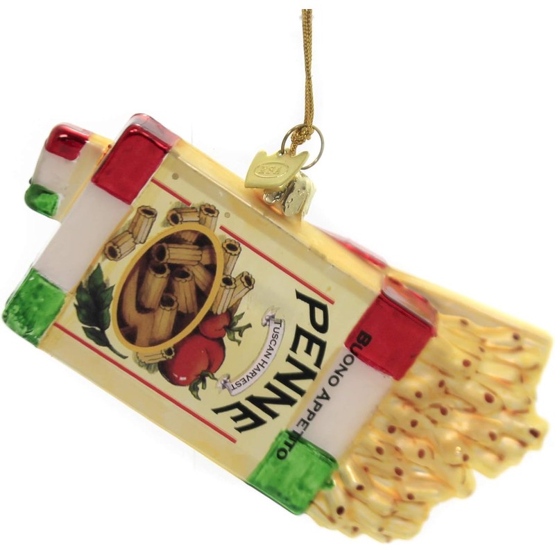 Noble Gems™ Glass Pasta Boxes Ornament, Christmas