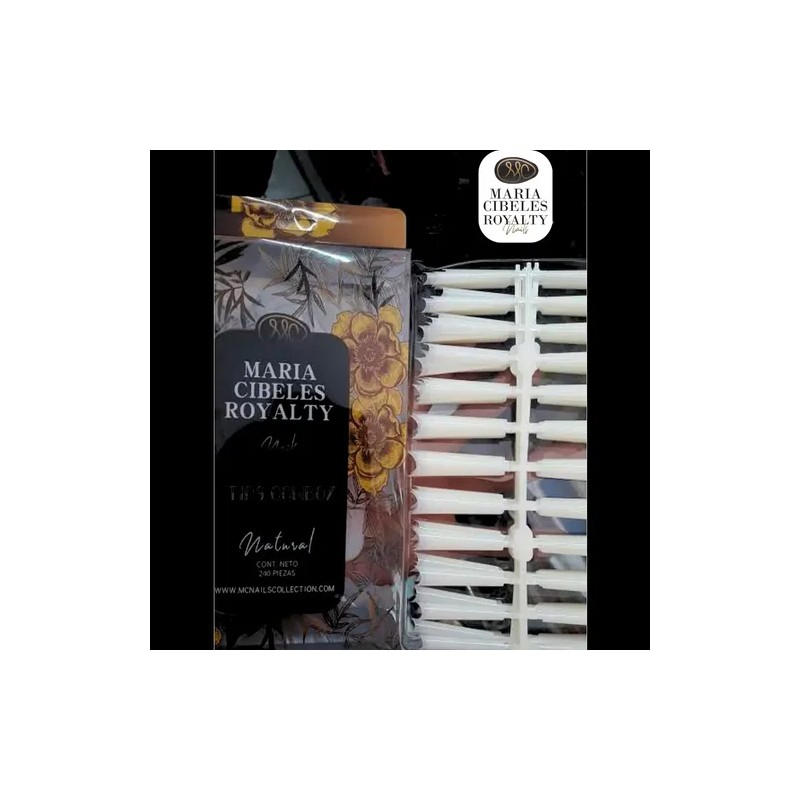 Tips Forma Cowboy 240 Piezas Natural. Maria Cibeles Royalty