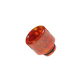Armerah Snakeskin 510 Drip Tip eCig Mouthpiece Short/Big Epoxy Resin Single Red