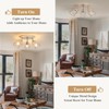 ABEAJAT Kitchen Light Fixtures - 3-Lights Multi-Directional Ceiling Lamp with