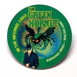Roadside Greetings Green Hornet In The Infernal Light Advertising Pocket Mirror Retro Style