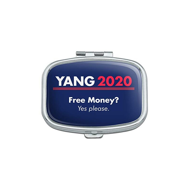 Yang 2020 Free Money Universal Basic Income Rectangle Pill Case