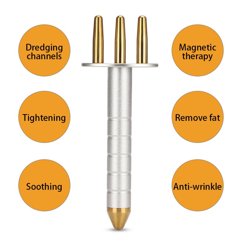 Lymphatic Acid Drainage Pen 3 Fork Meridians Massager Beauty Massage