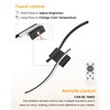 NIORSUN 27.6 Inch Battery Operated Wall Sconce Set of 2,