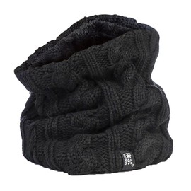 HEAT HOLDERS - Women's Thermal Winter Neck Warmer - 3.5 tog - One size (Black)