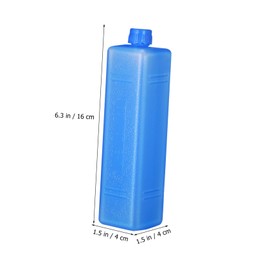 SUPVOX 4pcs Cooler Ice Packs Refillable Cold Plates for Freezer Bags Small Reusable Packs for Efficient Food Freshness During Picnics and Cold Chain Shipping