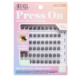 Ardell-Extensiones de pestañas postizas pre-pegadas: kit de extensiones de pestañas DIY, volumen suave desnudo, 60 unidades, paquete de 1