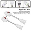 2PCS E27 E26 Hose Lamp Holder with Switch Universal 360