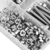 200Pcs Hex Socket Head Cap Screws Nuts Assortment Kit M4