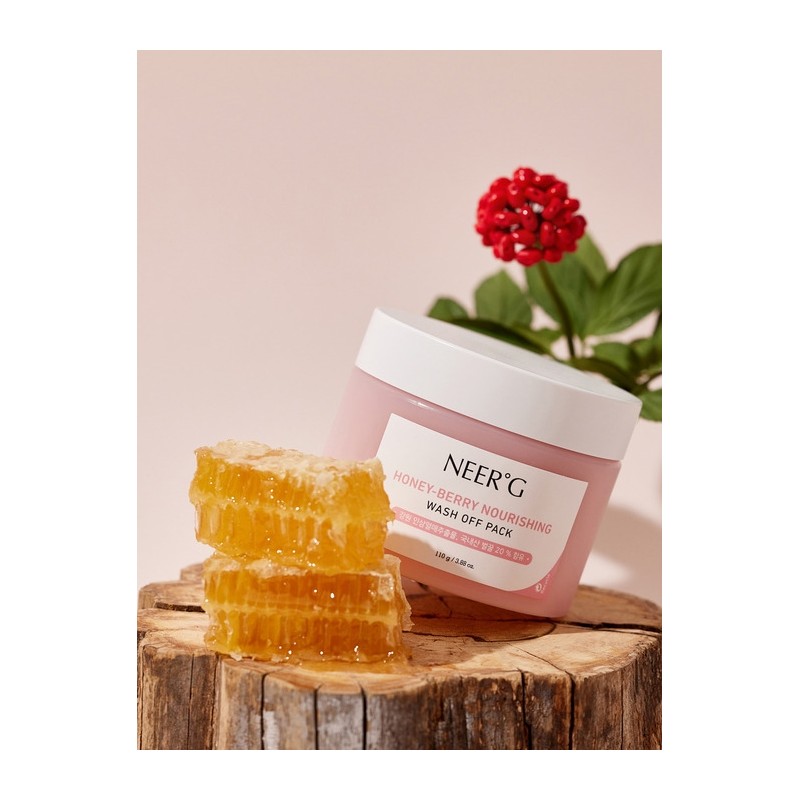 Honeyberry Nourishing Wash-Off Pack 110g (Sponge + Wash-Off Pack 3