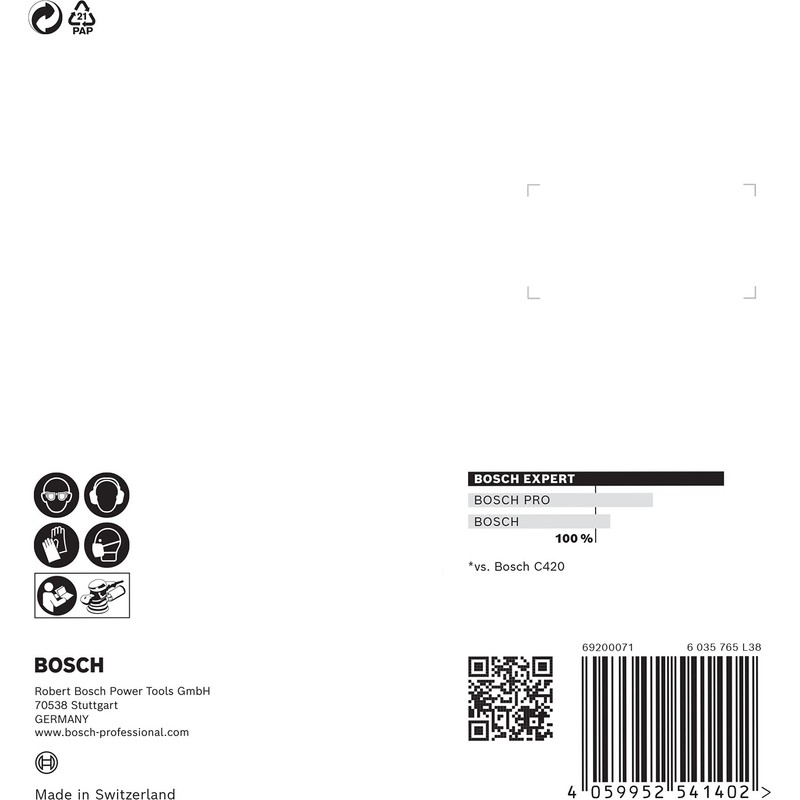 Bosch 6 x Accessories Professional Expert C470 8 Hole Sandpaper