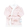 Hudson Baby Unisex Baby Plush Animal Face Bathrobe, Pink Polka