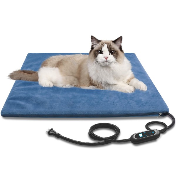 SHYLOME Medium Size Pet Heated Pad Electric Heating Pad for