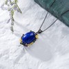 VONALA Lapis Lazuli Pendant Necklace Energy Healing Chakra Gemstone Necklace