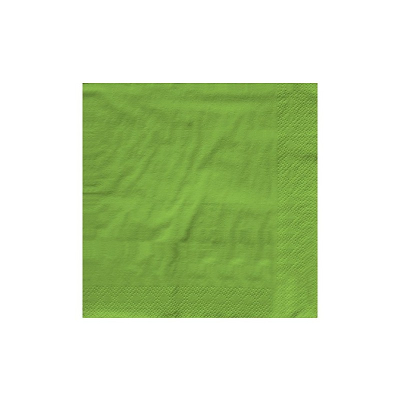 Creative Converting 6631123B 5" Lime Green 2-Ply Luncheon Napkins 50