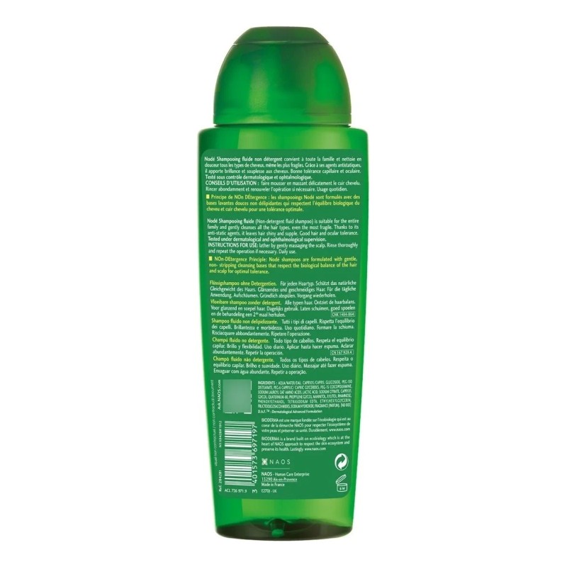 Bioderma Nodé Shampoo Fluido Sin Detergente, 400 Ml