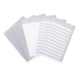 Ross - Exclusive - 4 x Crockery - 2 x Kitchen Towels in a Set (Chrome)