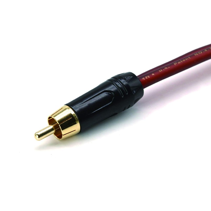 MEIRIYFA Speaker Cable to RCA Plug, Bare Wire Speaker Wire