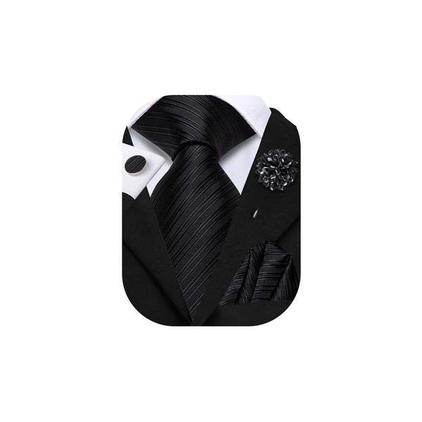 Hi-Tie Zipper Ties for Men Paisley Striped Plaid Adjustable Pre-tied