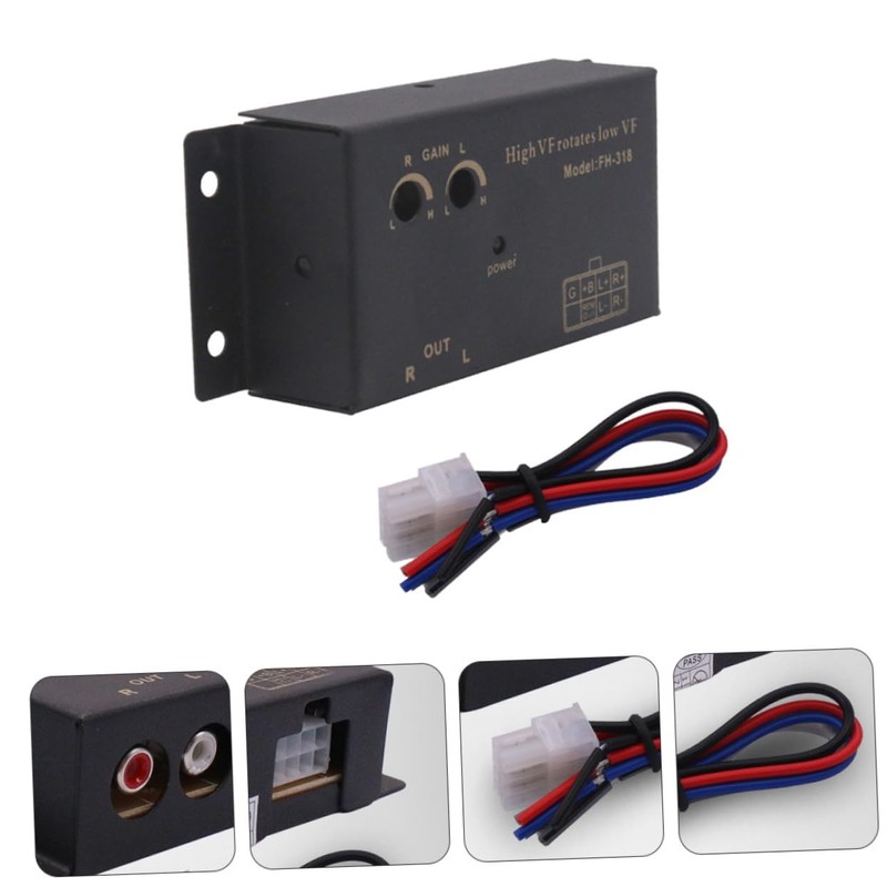Gatuida 1set Car Audio Converter High to Low Frequency Adapter
