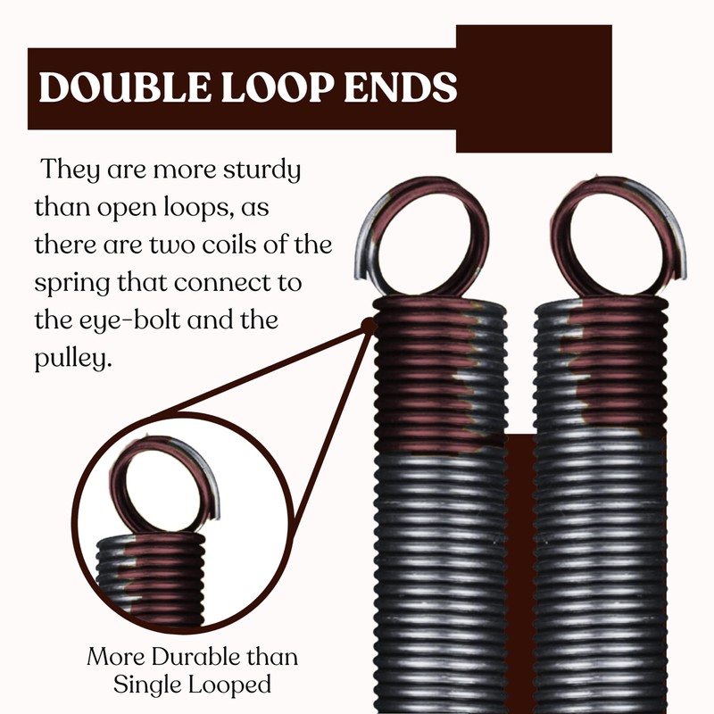 Heavy Duty Residential Garage Door Extension Springs 2-Pack (160 lbs.)