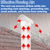 PVC Vent Cap Radon Vent Cap for 4" Schedule 40,