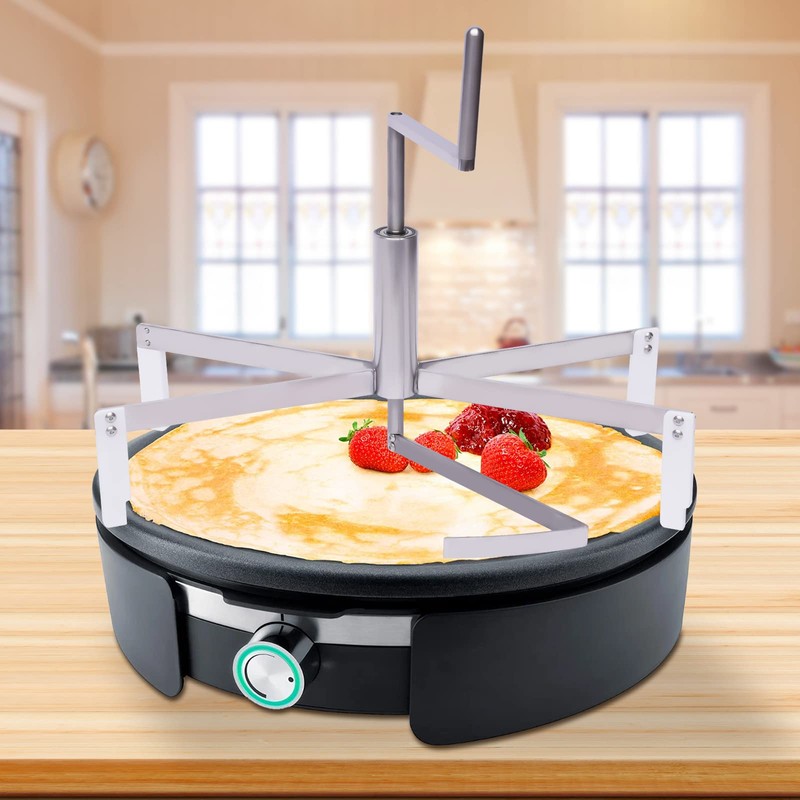 MUSESPANI 40cm Stainless Steel 304 Crepe Spreader Tool and Pancake