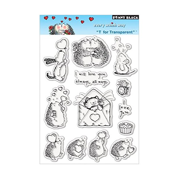 Penny Black PB30008 Clear Stamp Set, Every Which Way