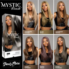 Sensationnel Shearmuse Mystic Krush Lacewig - Lila Glueless Synthetic Preplucked Hairline Deep Laceparting Hand Tied (MUSHROOMBLONDE)