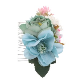 FOMIYES Floral Hair Comb Accessory for Weddings Lightweight and Comfortable Bridal Hair Clip with Realistic Faux Flowers for Beach and Woodland Ceremonies Durable and Elegant Headpiece for