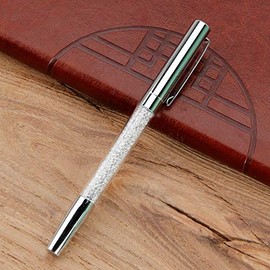 Ballpoint Pen Bling Metal Ballpoint Pens Crystals Diamonds Rhinestones Pen Pretty Shiny, Black Ink