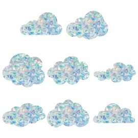 GORGECRAFT 16St 8 Stile Wolkenfenster-Aufkleber Prismen-Fensteraufkleber Anti-Kollisions-Statische Fensteraufkleber Regenbogen-Sonnenfänger Nicht Klebende Vinylfolie Für Glas-Schiebetür-Fenster