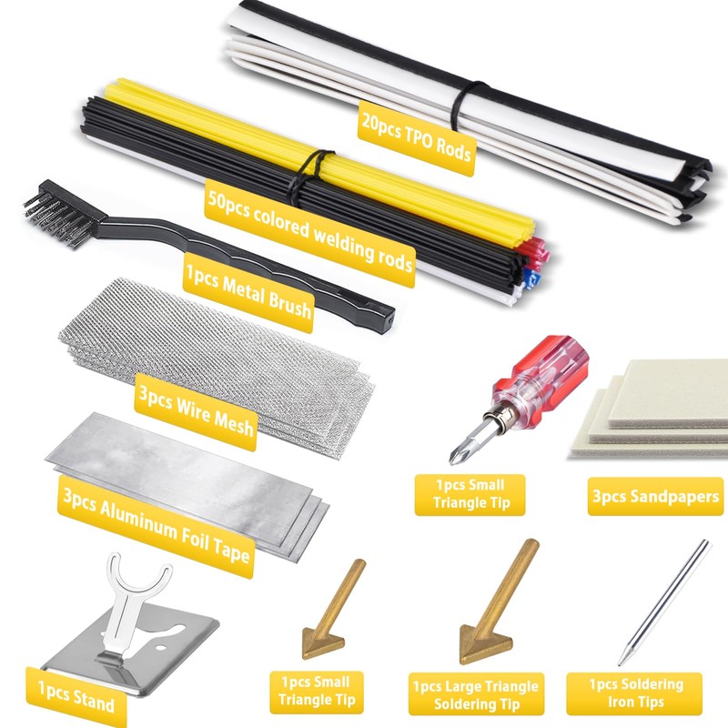 150W Plastic Welder Kit, 3-Speed Temperature Control Plastic Welding Kit,