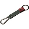 Grün rotes Leder Karabiner Schlüsselanhänger Ringhalter Klammer Schlüssel Karabiner-haken Geschenk