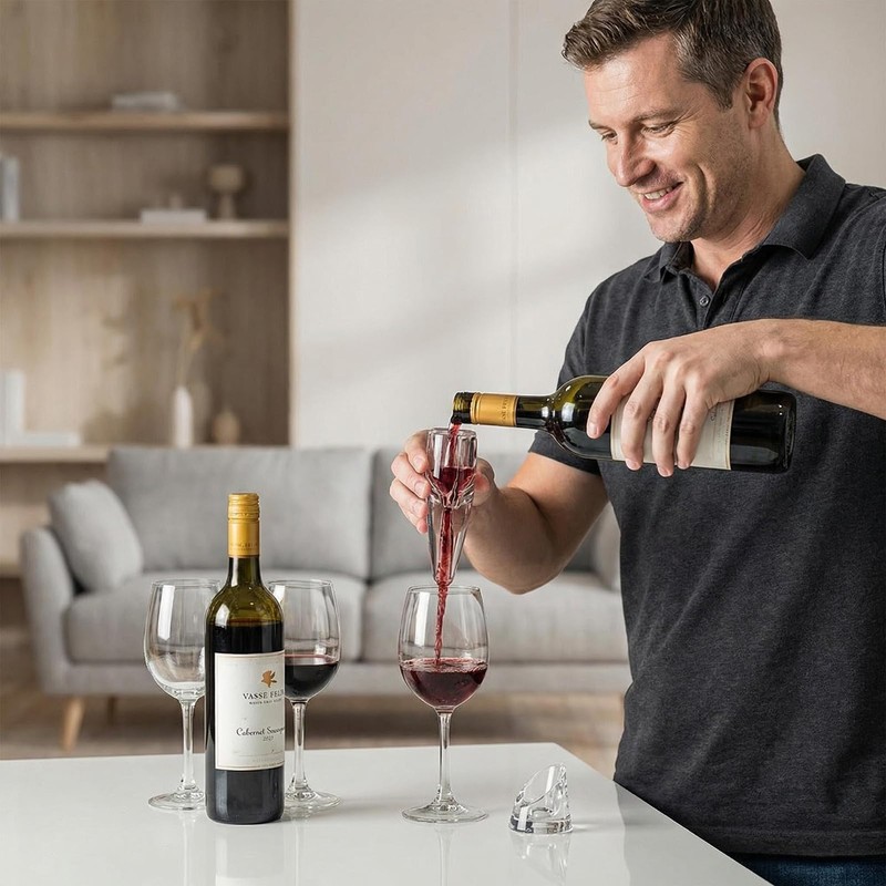 Sipoyen Wine Aerator Pourer with Decanter & Drip-Free Spout