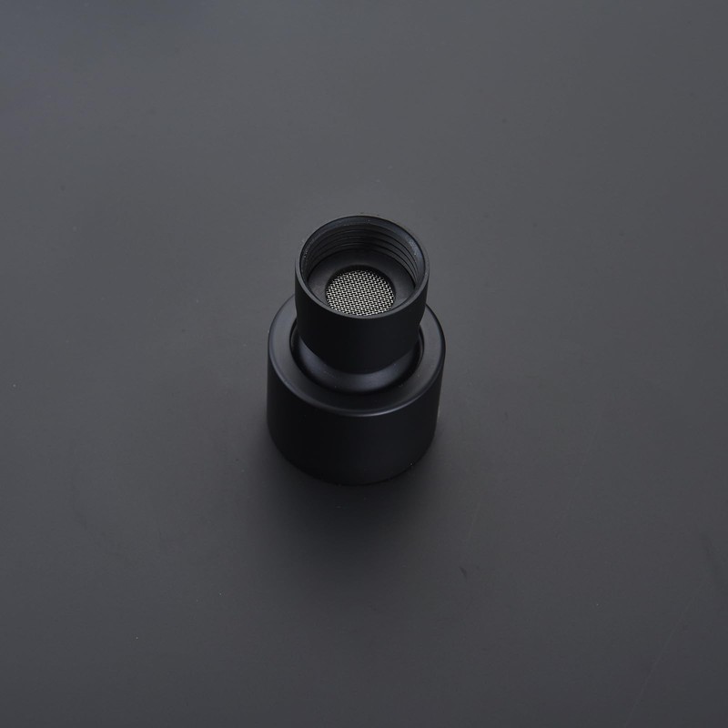 16 Inch Large Rain Shower Head - Matte Black Ceiling