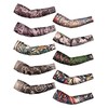Boao 20 Pcs Men's Cooling Arm Sleeves Long Fingerless Arm