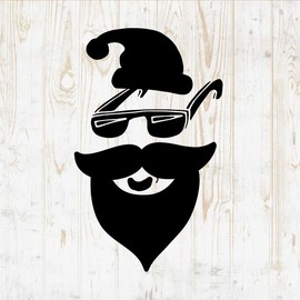 Christmas Ornaments Decals Peel and Stick - Wall Vinyl Decals Stickers - Tree Snowflake Reindeer Santa Claus Holly Angel Silhouette - Car Window Truck Laptop Tumbler - Shop Store Room Decor DWSV15105