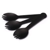 Daycount 100 Pieces Disposable Plastic Spork, Plastic Fork Spoon, Thick