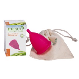 MASMI NATURAL COTTON Öko Menstruationstassen, Größe L