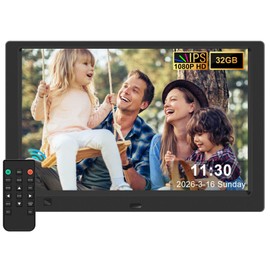 KECAG 10.1-Inch 1080P IPS Digital Picture Frame, No WiFi or App Required
