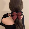 Soft Ponytail Holders for Curly & Long Hair, Multicoloured Bow