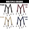 WYDDDARY Suspenders for Men 1.4'' Wide Adjustable Suspenders with Elastic