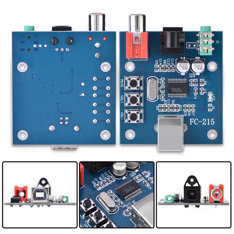 PCM2704 USB DAC to S/PDIF HiFi Sound Card Decoder Board