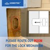 HOMOTEK 2 Pack Privacy Sliding Door Lock with Pull -