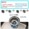 YOXITIXOT Kitchen Sink Plug and Strainer, Stainless Steel Sink Plug
