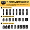 BOEN 3/8" Drive Impact Socket Set, 59-Piece Standard SAE (5/16