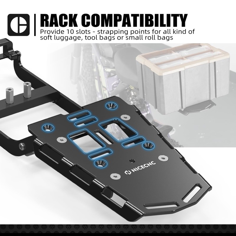 NICECNC Rear Luggage Rack Compatible with Surron Light bee X/S/