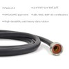 6FT Washing Machine Hoses Black Rubber Hot and Cold Water