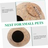 Sosoport Parakeet Nest Coconut Shell Bird House Nest for Small